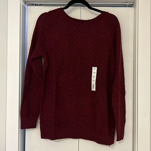 NWT Burgundy Sonoma Sweater